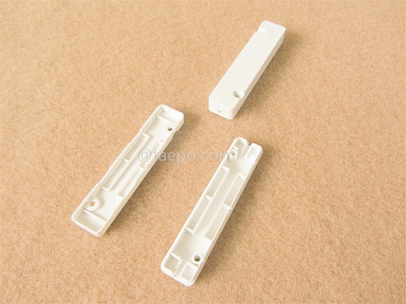 Drop cable splice box, 85x18x11mm, 1 inlet 1 outlet