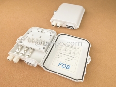 Fiber distribution box (FDB), outdoor, SC, 8 fibers, plastic housing