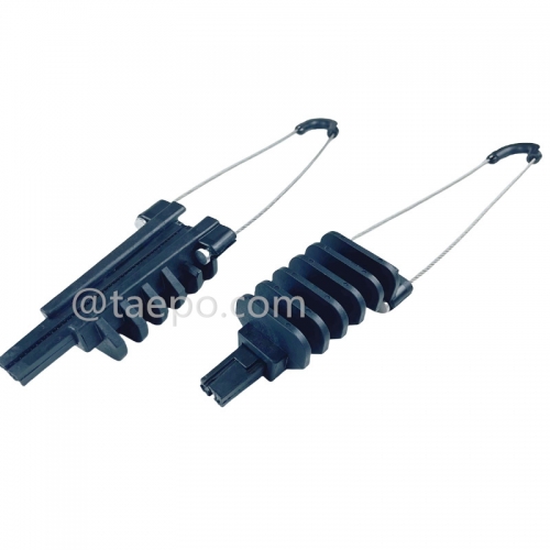 Anchor clamp, cable dia 4.5-9mm, L260mm, steel with nickel plating, 4kN